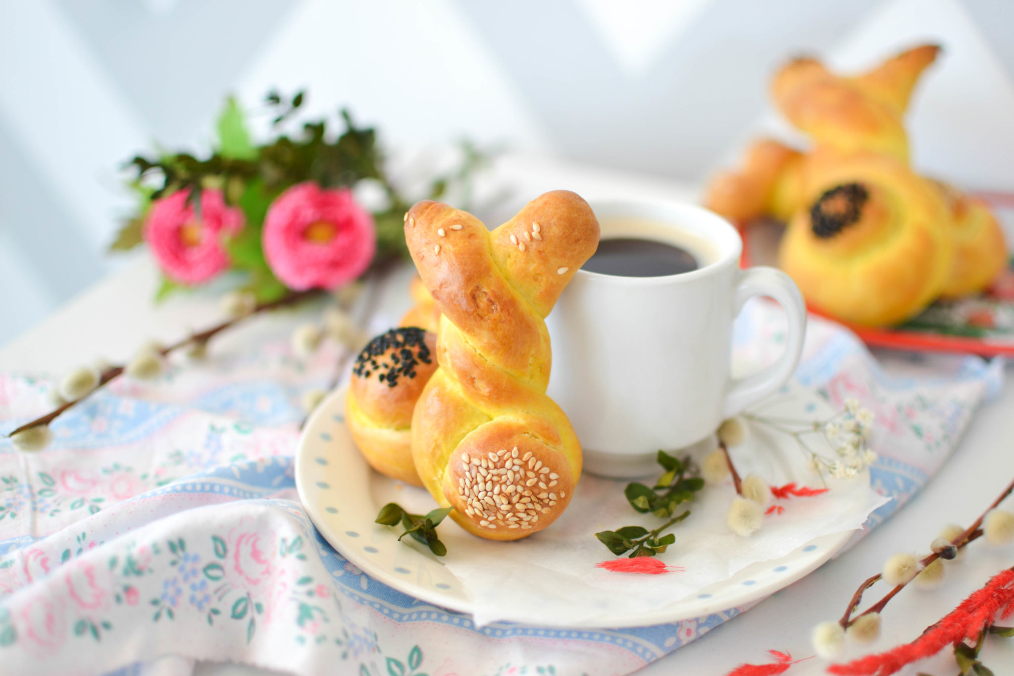 Drożdżowe zajączki