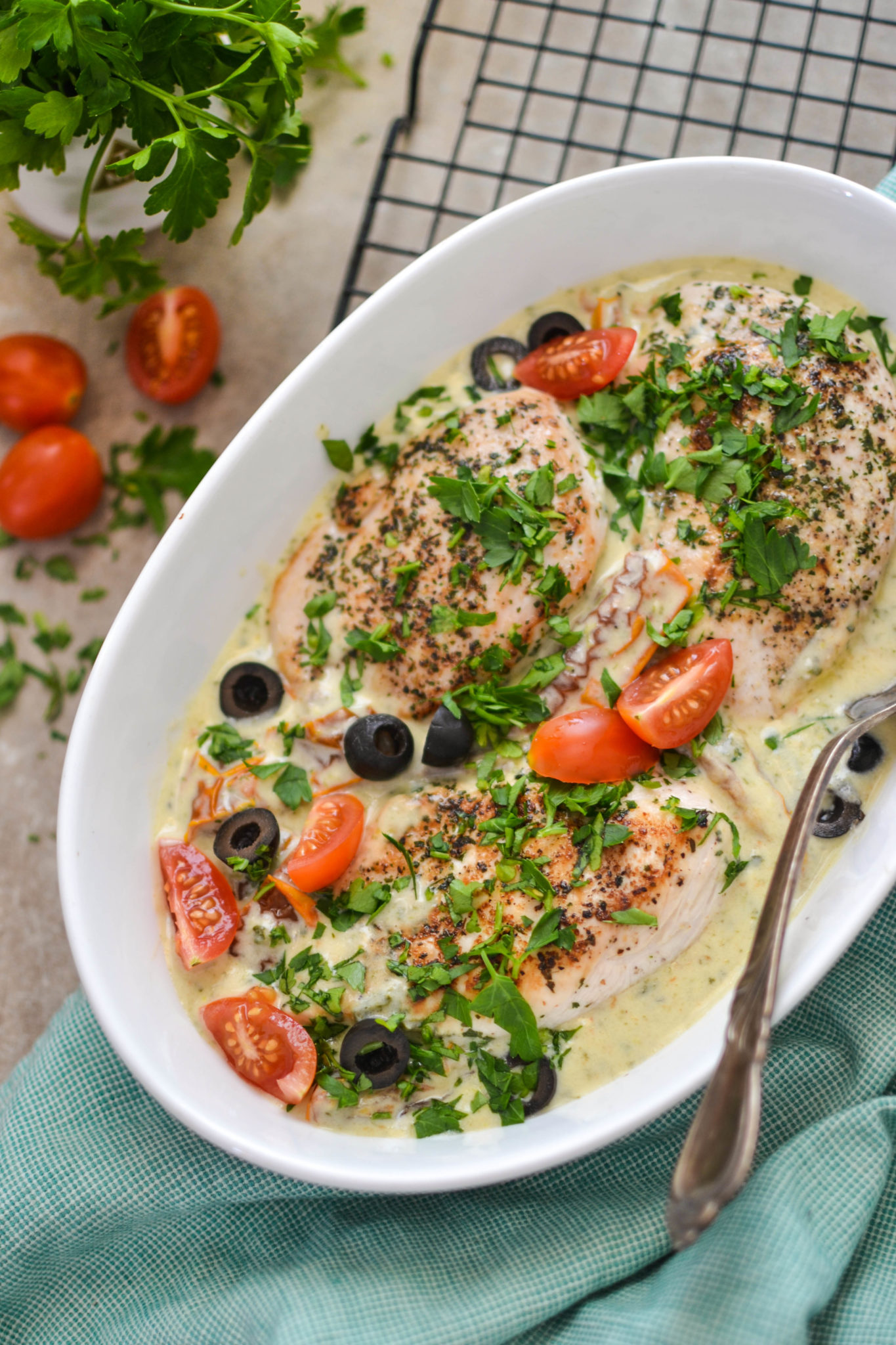 Куряче філе в вершковому соусі