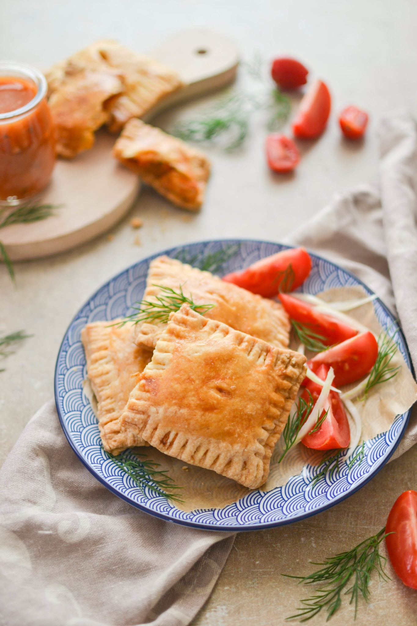 Kruche koperty z&nbsp;kurczakiem