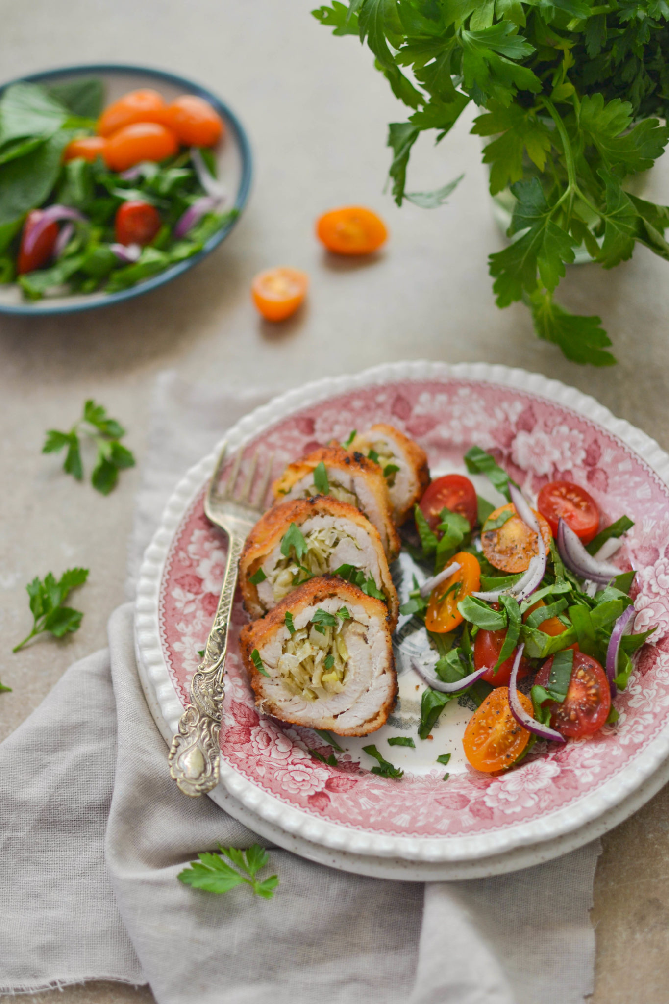 Roladki z&nbsp;indyka z&nbsp;kremowym porem