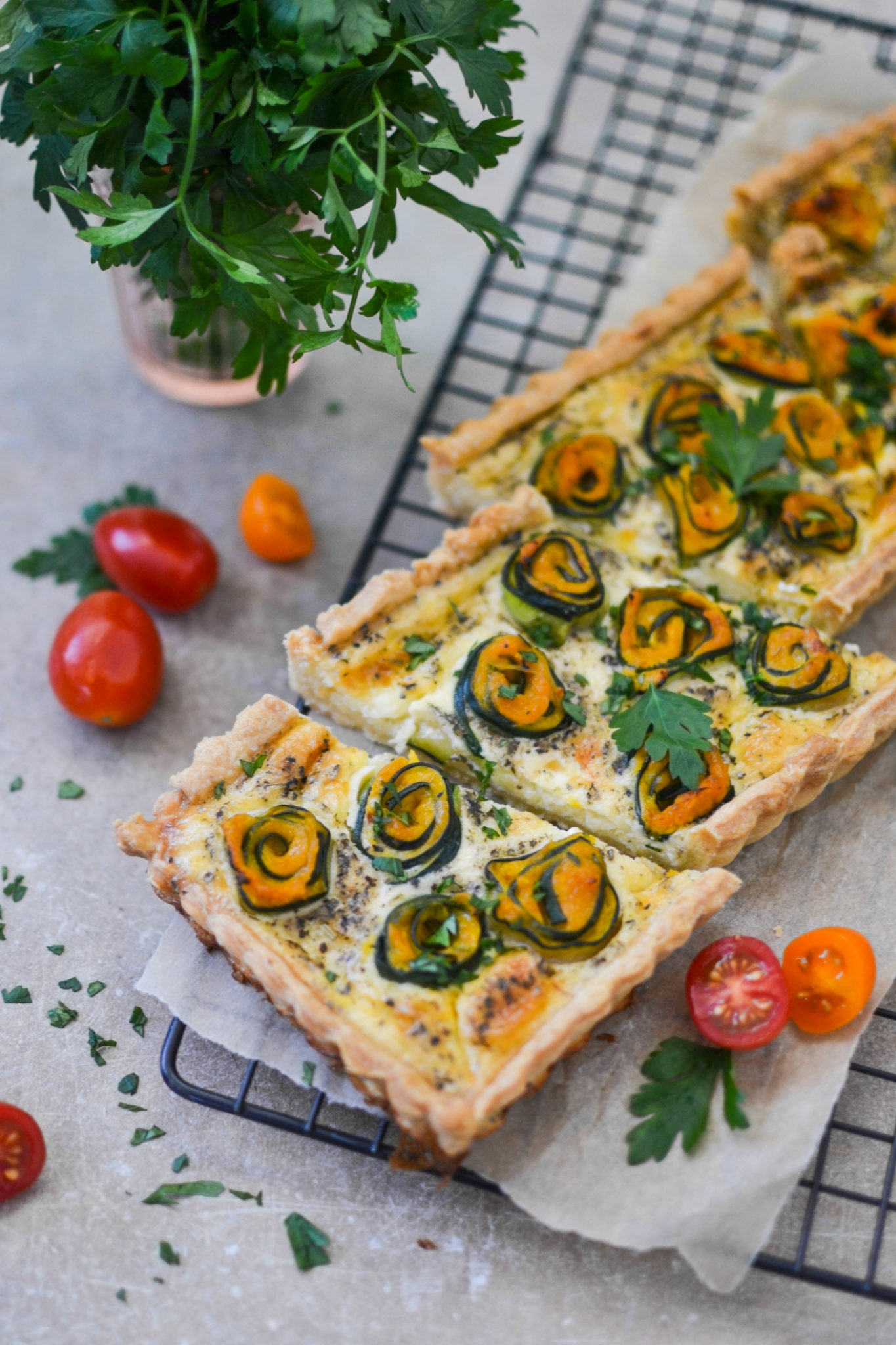 Пиріг з кабачком і гарбузовим мусом