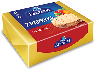 Kostka sera topionego o&nbsp;smaku papryki 100 g