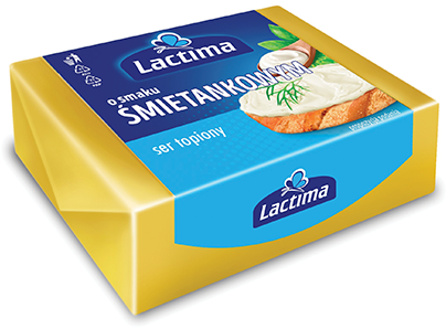 Kostka sera topionego o&nbsp;smaku śmietankowym 100 g