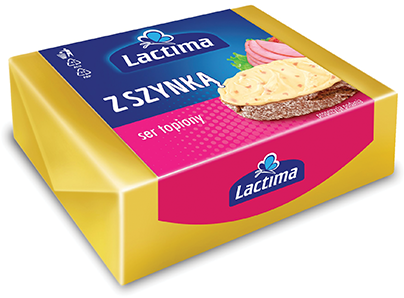 Kostka sera topionego o&nbsp;smaku szynki 100 g