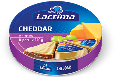 Krążek sera topionego o&nbsp;smaku Cheddar 140 g