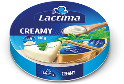 Creamy processed cheese rounds 140 g