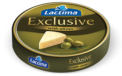 Krążek sera topionego Exclusive o&nbsp;smaku oliwek 140 g