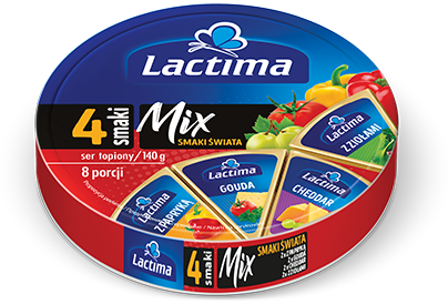 Krążek sera topionego Mix – smaki świata 140 g