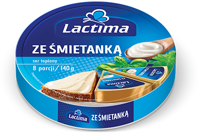 Krążek sera topionego o&nbsp;smaku śmietankowym 140 g