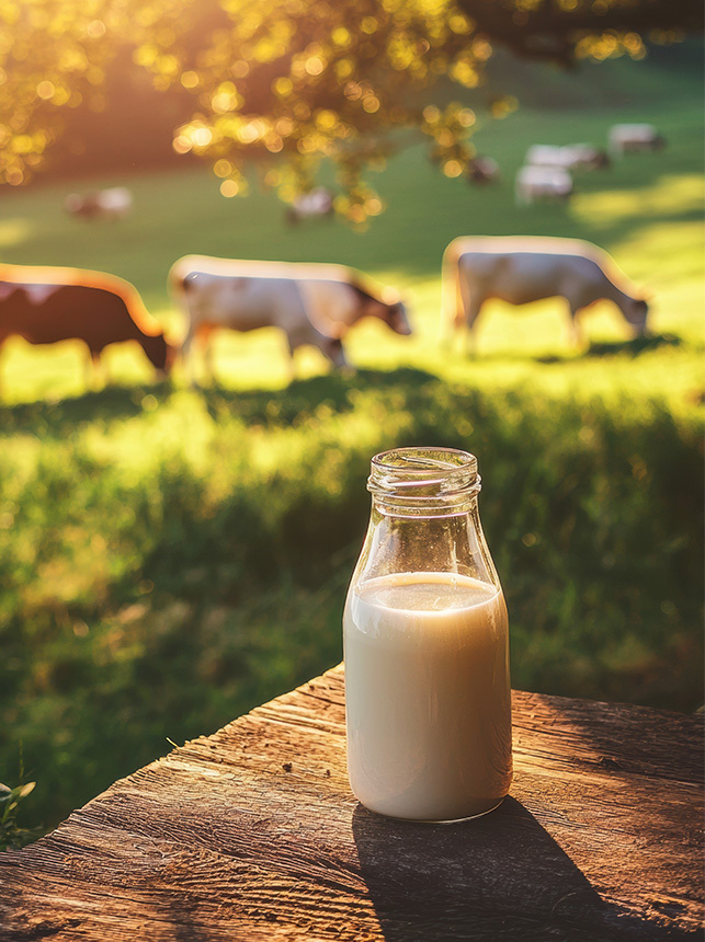 Fresh milk straight from nature