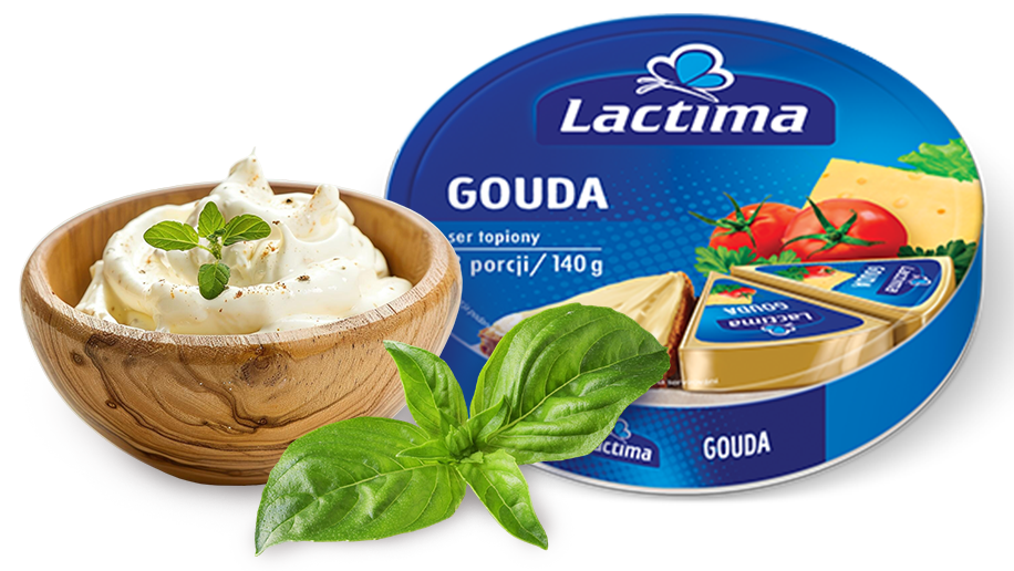 Ser topiony Lactima Gouda z&nbsp;kremową konsystencją