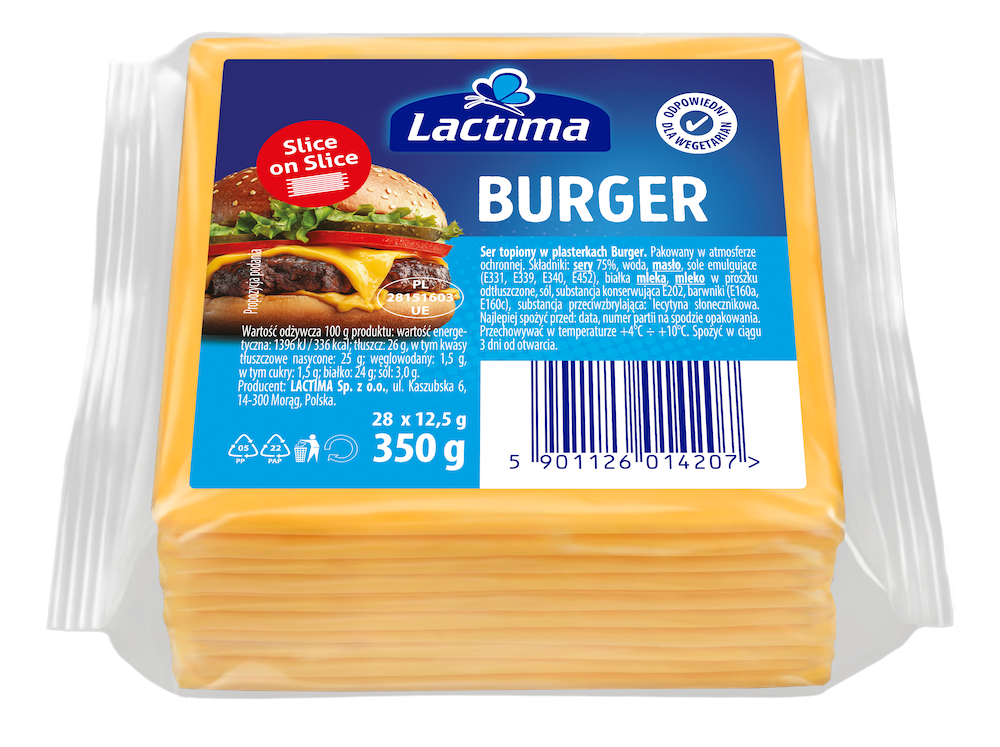 Plastry sera topionego Slice on Slice Burger 350 g