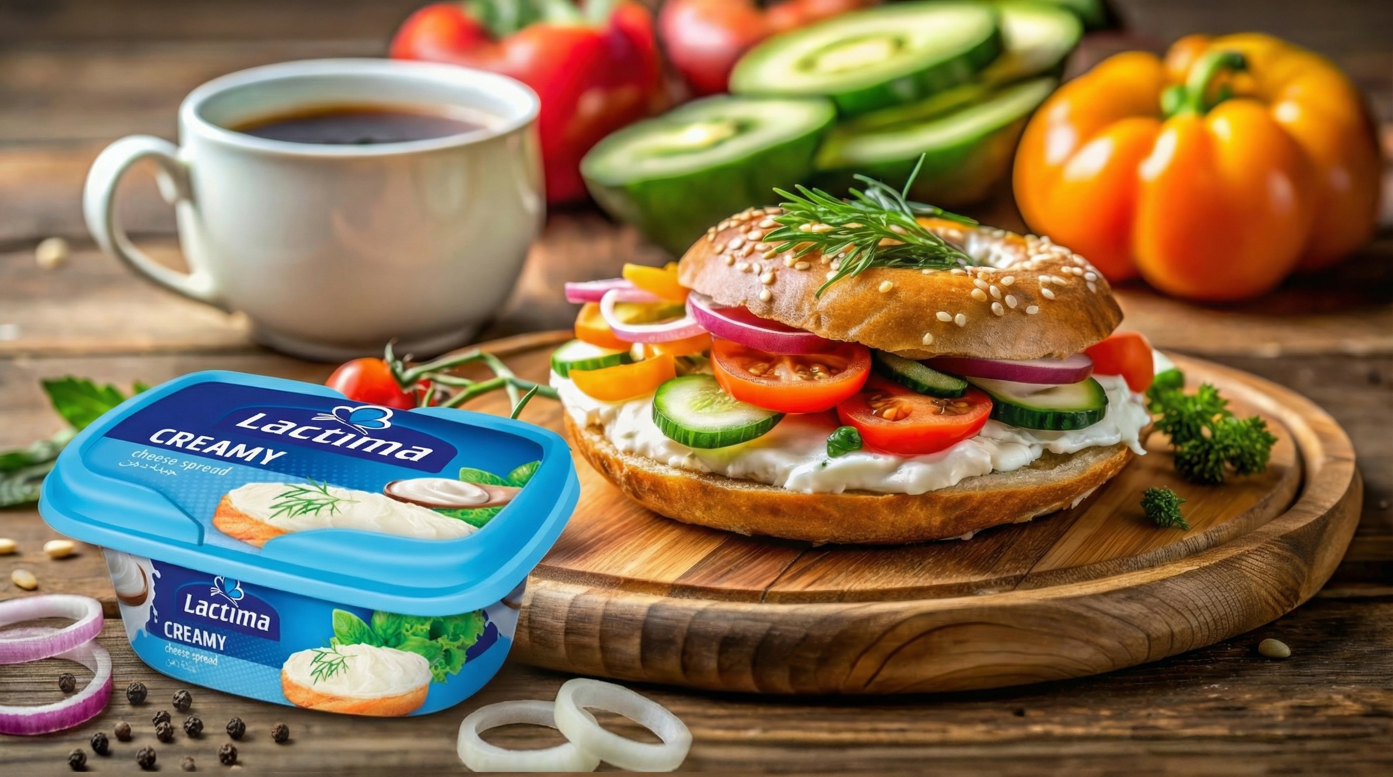 Кремовий сирок для намазування з&nbsp;овочами